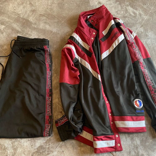 Spalding retro sportswear set medium used, multicolor
