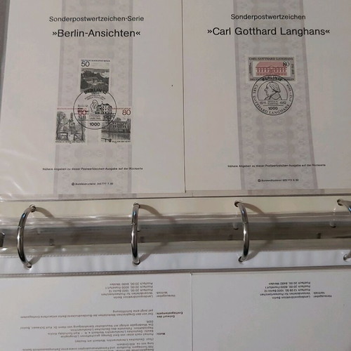 Άλμπουμ με κρίκους 33 διαφάνειες με γερμανικά ΕΤΒ σαν καινούργιο