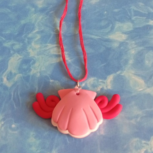 Mermaid Melody Pichi Pichi Pitch necklace Lucia, handmade clay