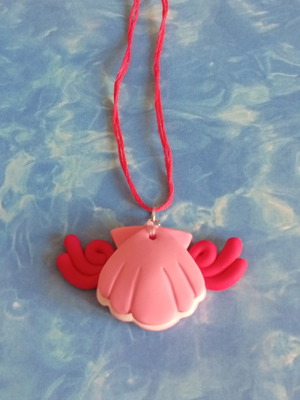 Mermaid Melody Pichi Pichi Pitch necklace Lucia, handmade clay