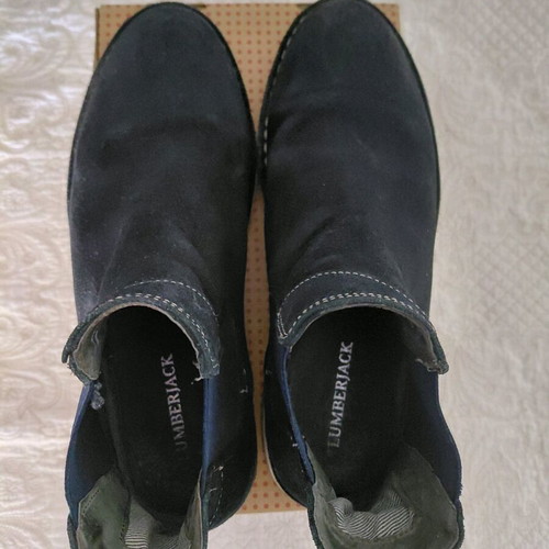 Lumberjack suede leather boots used, size 42, blue