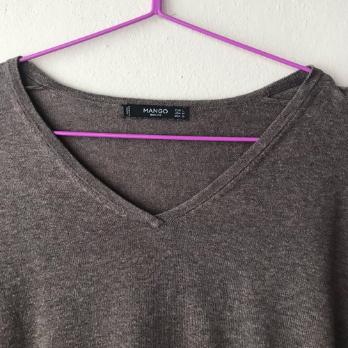 Mango blouse-dress dark beige like new, size L