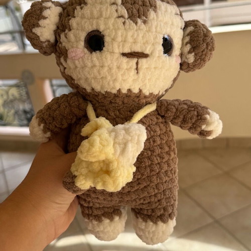 Amigurumi monkey like new, handmade
