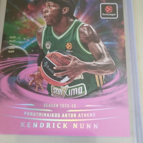 Kendrick Nunn Origins Panini card /49 Panathinaikos