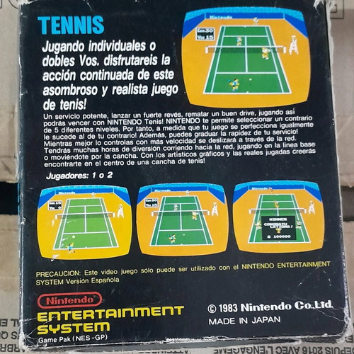 Tennis box used, empty without cassette and case