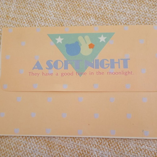 Vintage "A Soft Night" letter set used