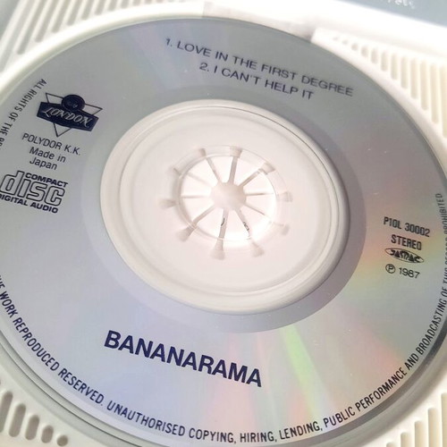 Bananarama Love In The First Degree 3" Mini CD Single used, 1988 Japan