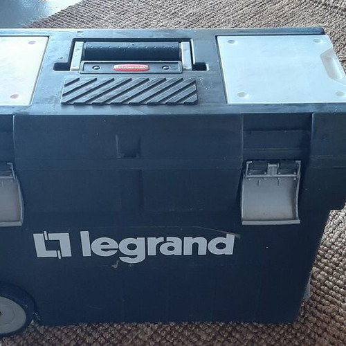 Legrand Toolbox like new, waterproof with wheels and handle