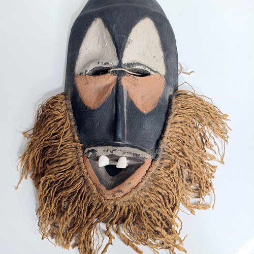 Vintage African Congo Warega/Lega Mask ethnic decor