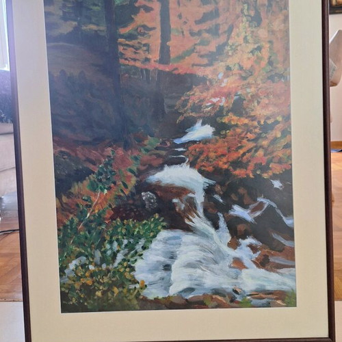 Oil painting like new, 84x64 cm, with authentic artist signature