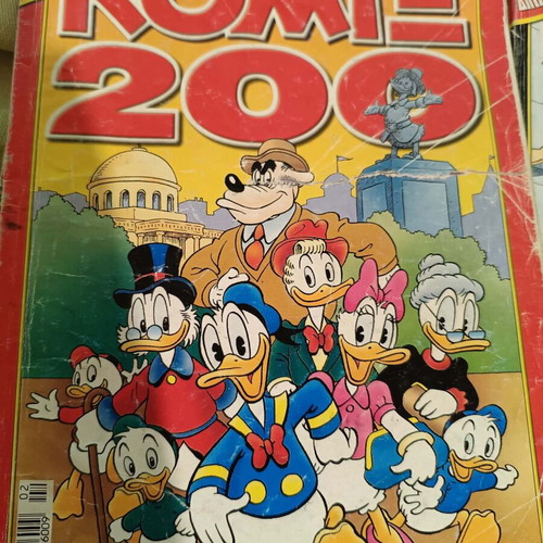 Set of 3 double comics used, Romano Scarpa, Don Rosa returns
