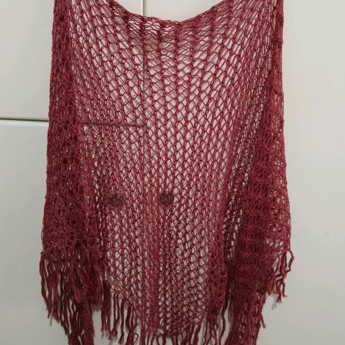 Handmade scarf new, color dusty apple