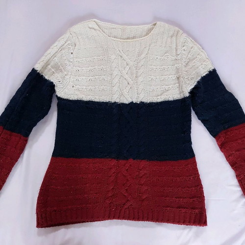 Wool sweater used, size S, white