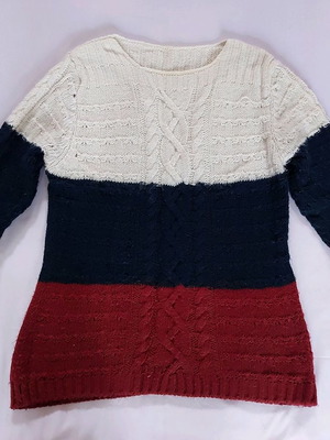 Wool sweater used, size S, white