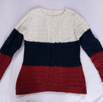 Wool sweater used, size S, white