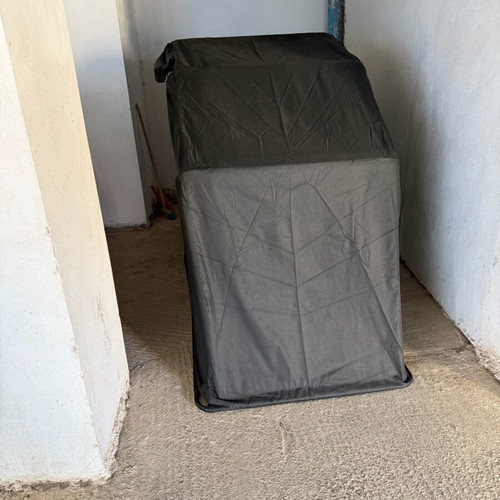 Motorcycle garage foldable black new with belt storage bag
