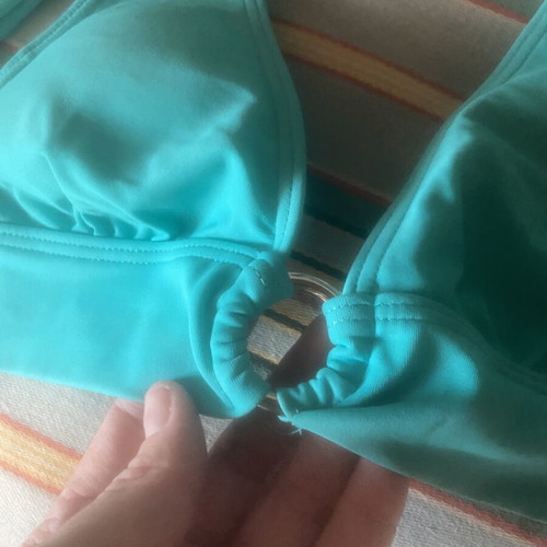 Bikini top new, turquoise, sizes S M