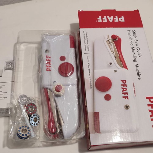 Handheld sewing machine used