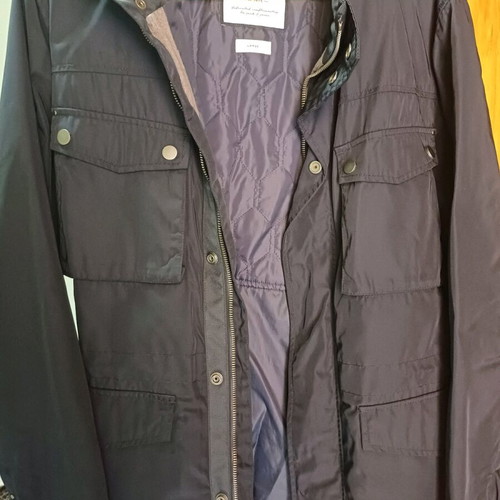 Premium men's jacket like new, navy, size large