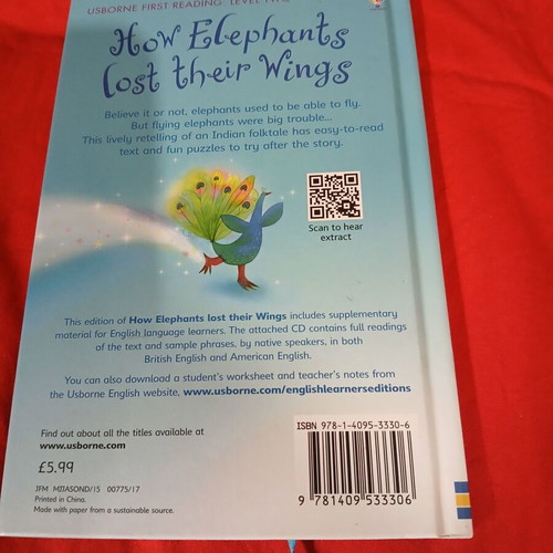 How Elephants Lost Their Wings book like new with CD
