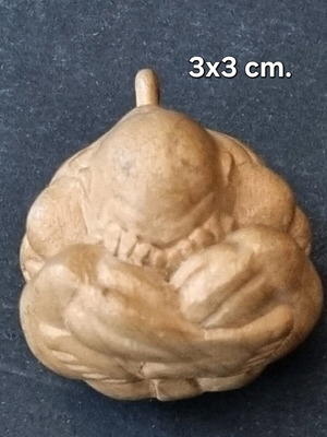 Ξύλινος χειροποίητος βούδας που κλαίει σαν καινούργιος