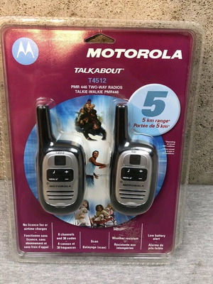 Motorola PMR 446 two way radio new with 5km maximum range