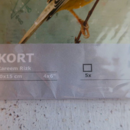 IKEA KORT cards 10x15cm new, pack of 5