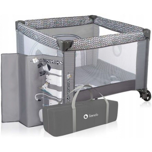 Lionelo Sofie Grey Scandi playpen like new with accessories