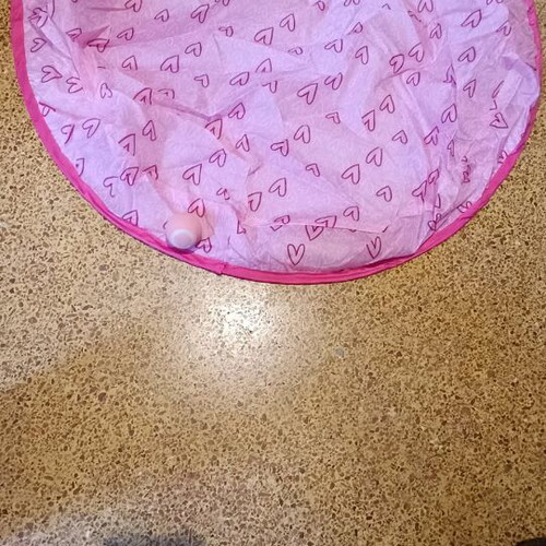 Cat toy new, sack with moving ball