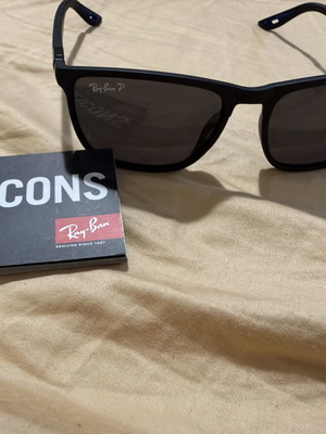 Ray Ban ανδρικά γυαλιά ηλίου μεσαίου μεγέθους καινούργια, μαύρα