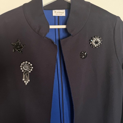 Rich & Royal cotton coat like new with decorations, XS size