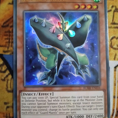 Guard Mantis Effect Monster Yu-Gi-Oh! κάρτα μεταχειρισμένη Ultra Rare