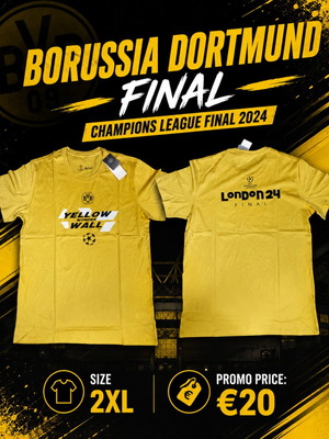 Borussia Dortmund yellow wonder wall,size XXL