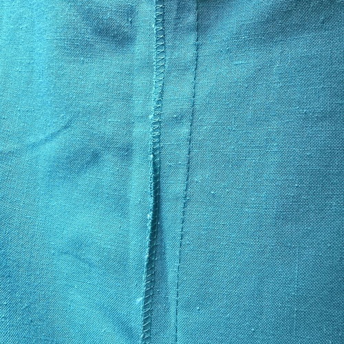 Vintage skirt 1990 midi with pockets used, green, size M