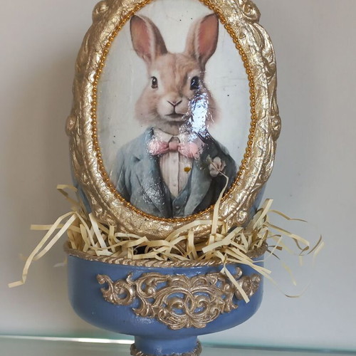 Easter egg handmade new, plastic, height 22 cm