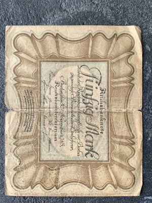 Paper money used, as shown