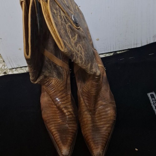 Marlboro Classics vintage boots refurbished, beige, size 40
