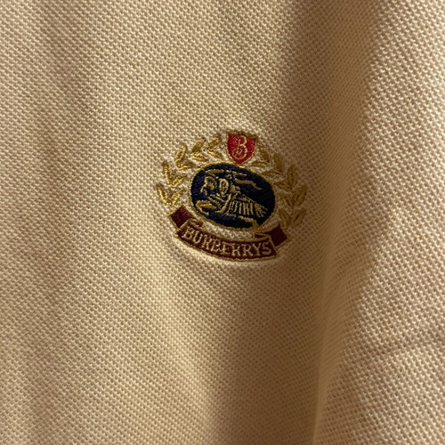 Burberrys vintage yellow long-sleeve polo shirt, size M