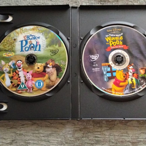 Winnie the Pooh DVDs used, dubbed with Greek subtitles, set of 2