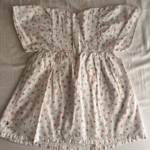 Petit Indi floral cotton dress for 4-year-old girls