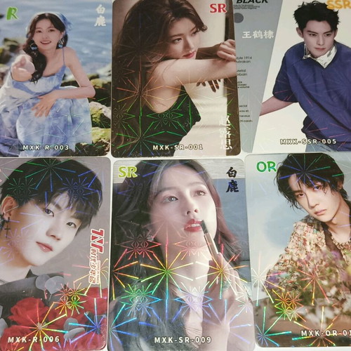 Actor photo cards set of 6 new