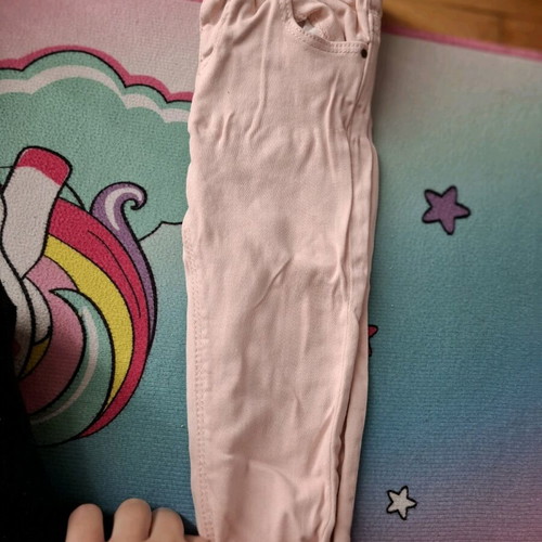 Pink baby Zara jeans like new, size 86/12-18 months
