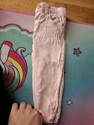 Pink baby Zara jeans like new, size 86/12-18 months