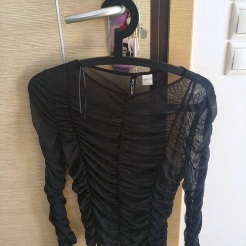 Women's transparent black H&M shirt small like new