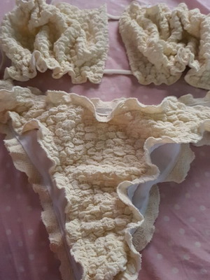 Μαγιό Shein strapless, σαν καινούργιο, μπεζ, μέγεθος L