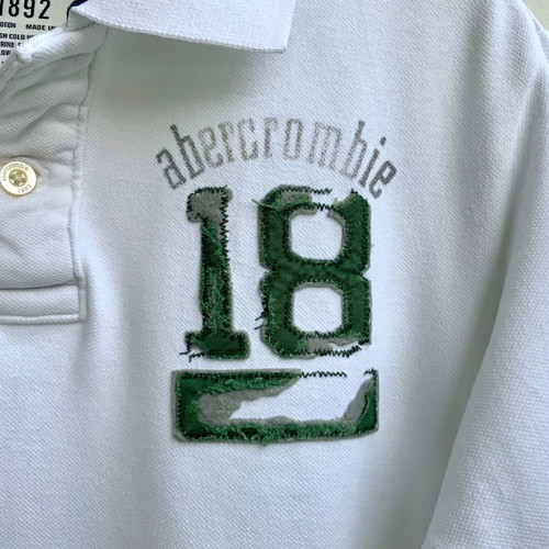 Abercrombie & Fitch Kids Polo Shirt white like new, size L