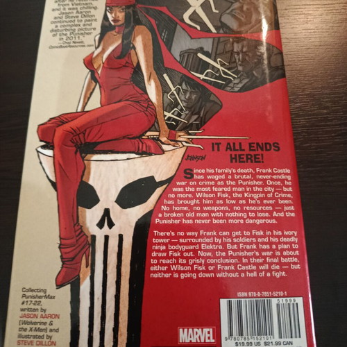 Punisher Max: Homeless Marvel hardcover comic book, first printing 2012