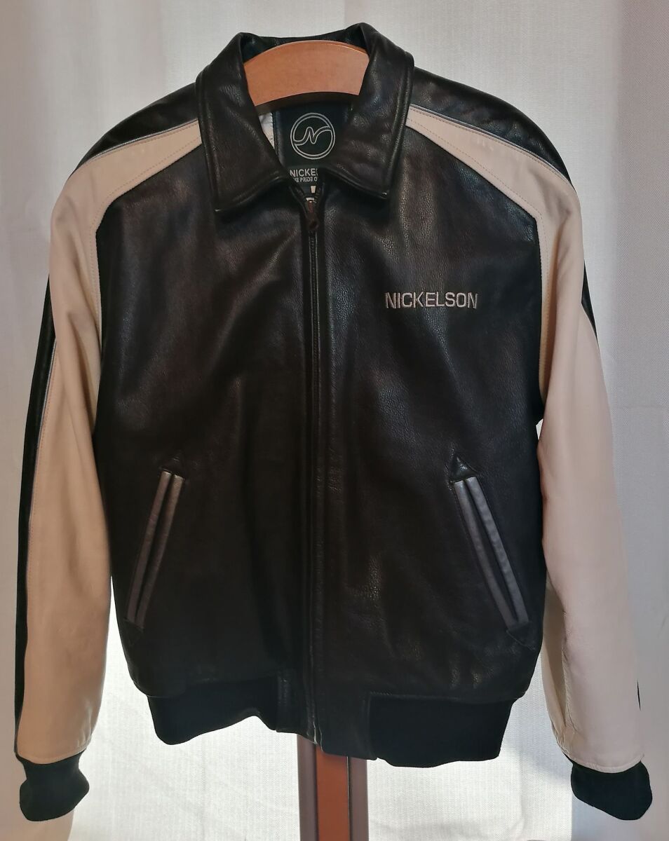 Vintage leather bomber jacket Nickelson… - € 110,00 - Vendora.cy