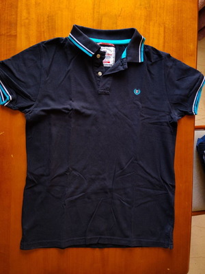 Berto Lucci men's short-sleeve polo shirt used, black, size M