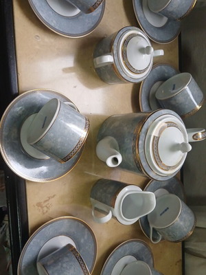 Ardent porcelain serving set for 7 people, new